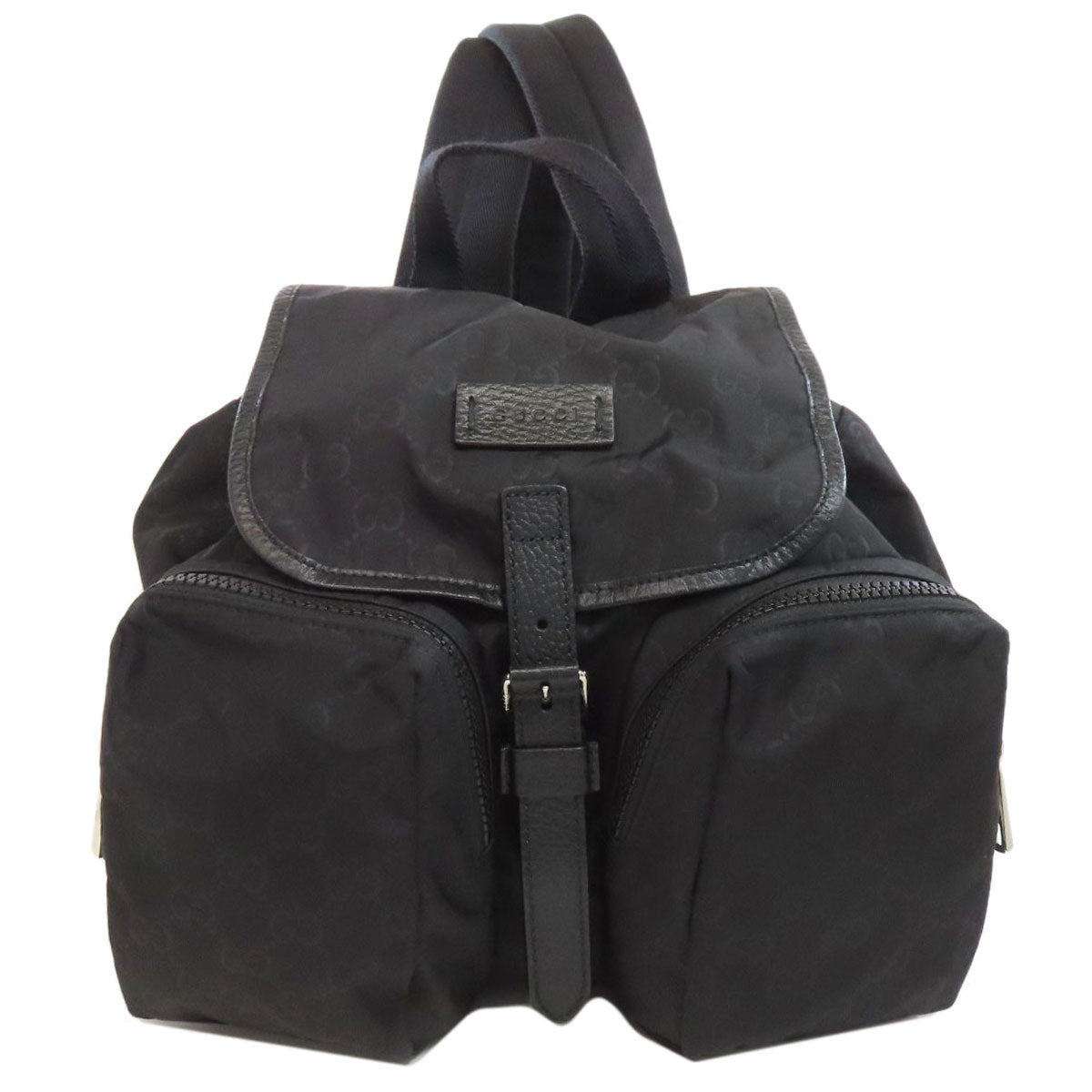 GUCCI Backpack 510343 Nylon black Outlet GG