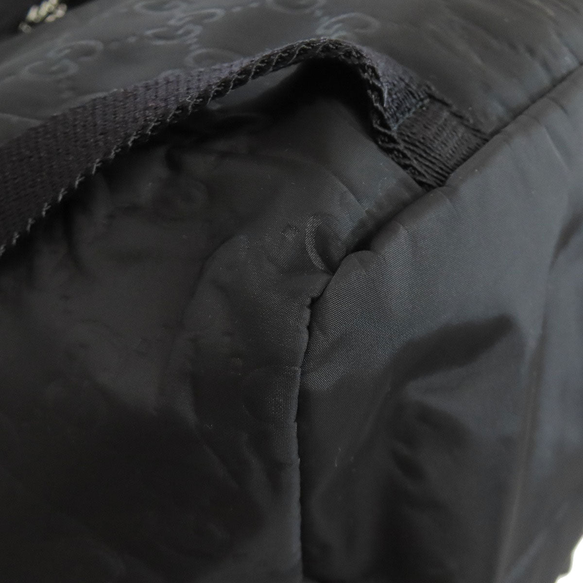 GUCCI Backpack 510343 Nylon black Outlet GG