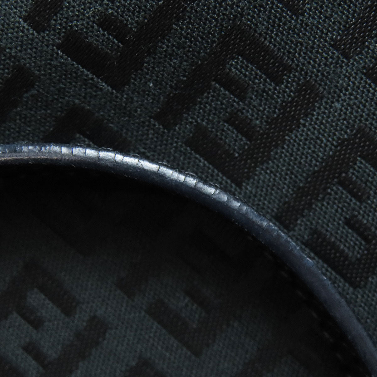 FENDI Tote Bag canvas black Zucca Pattern