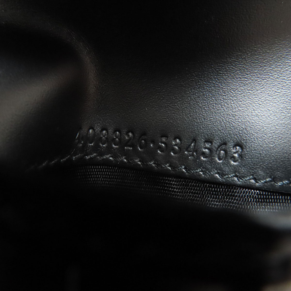 GUCCI Bifold Wallet 408826 Calfskin black GG Signature Shima Sherry Line