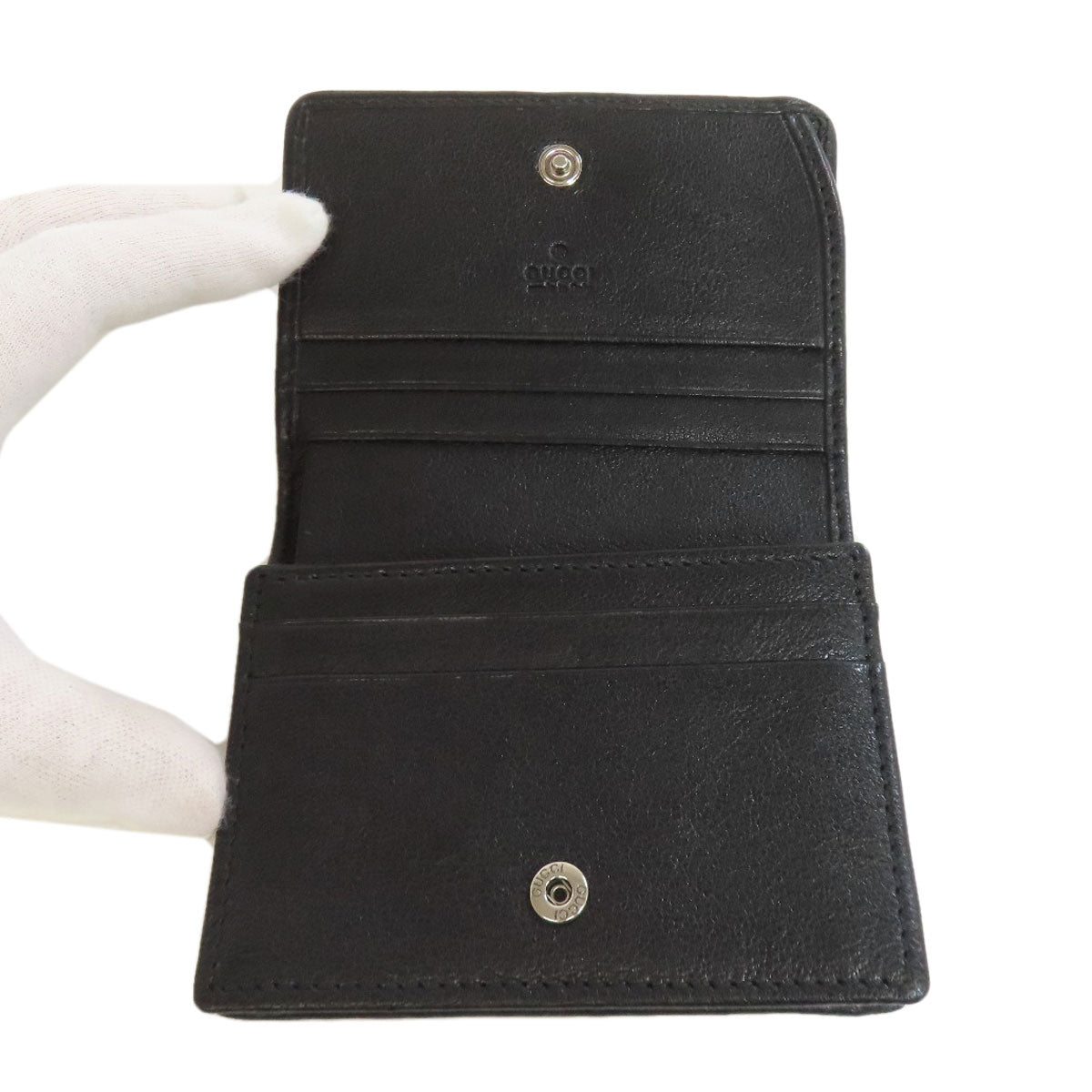 GUCCI Bifold Wallet 760317 Calfskin black Blondy