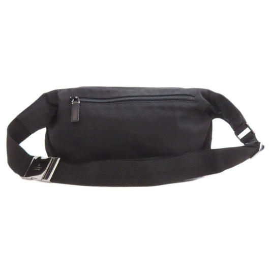 GUCCI Sling bag 122350 Nylon canvas black Sherry line