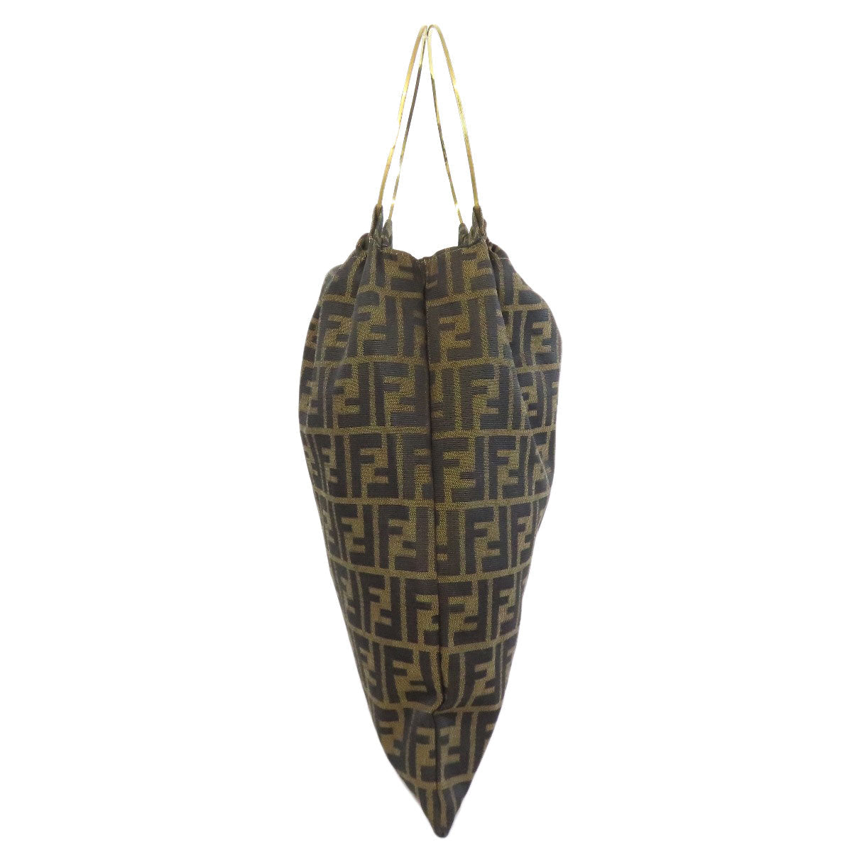 FENDI Handbag canvas Brown Zucca Pattern