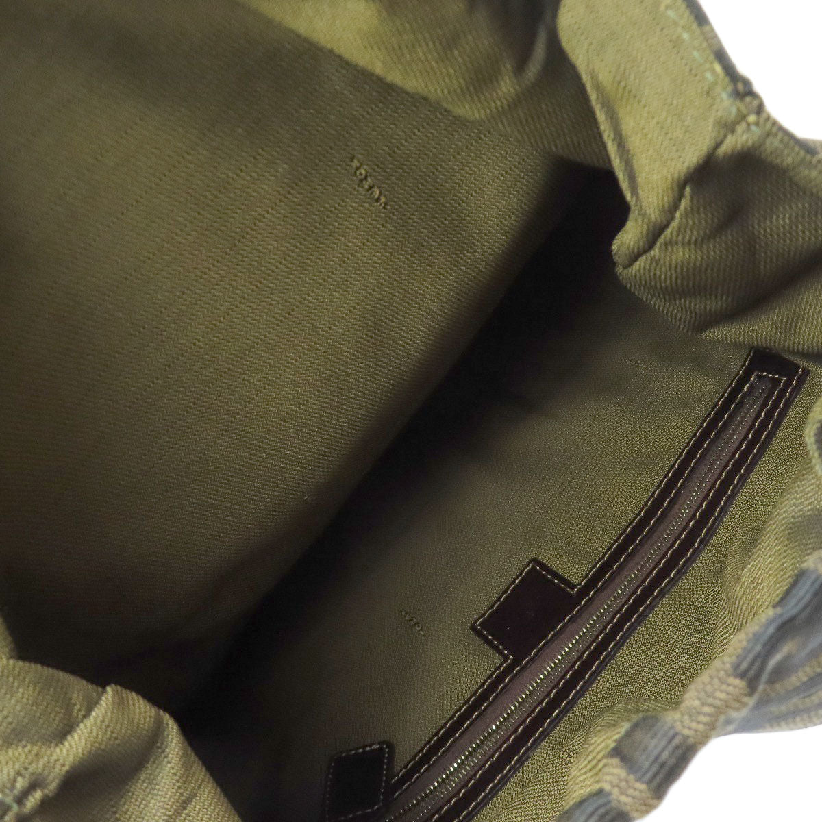 FENDI Handbag canvas Brown Zucca Pattern
