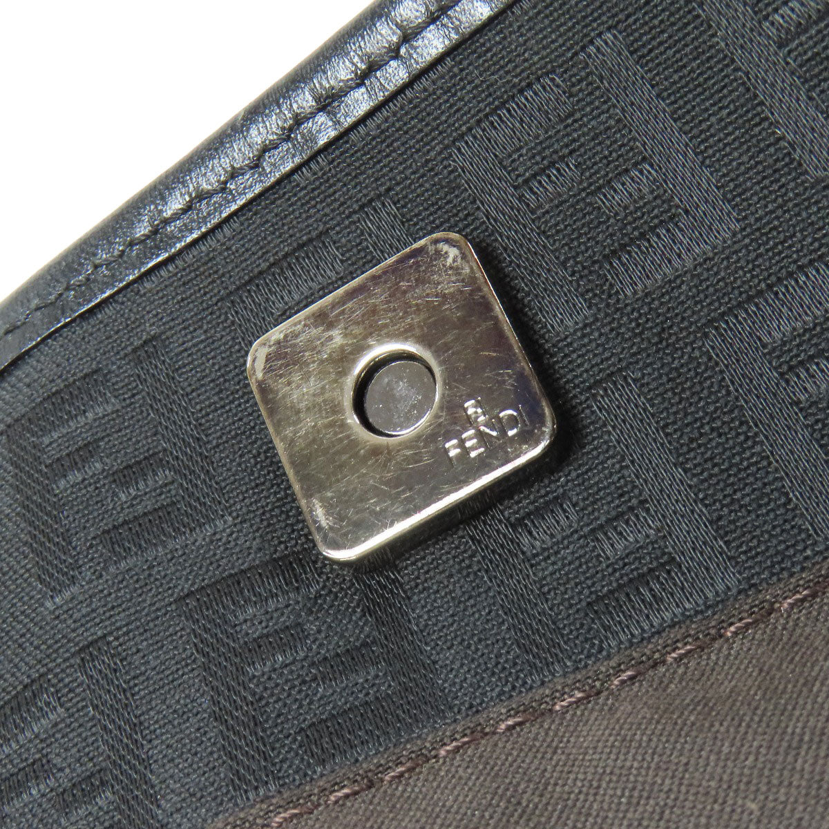 FENDI Tote Bag canvas black Zucchino
