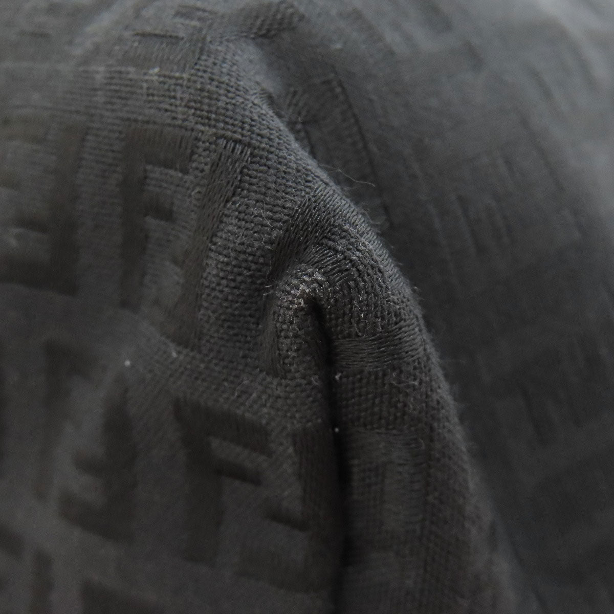 FENDI Tote Bag canvas black Zucchino