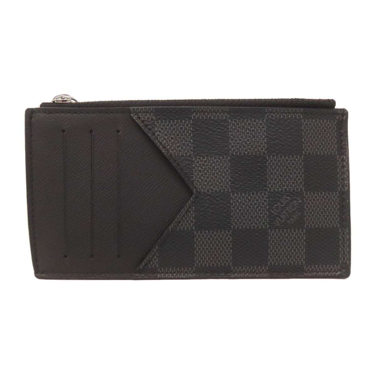 LOUIS VUITTON Coin case N64038 Damier canvas black Coin card holder