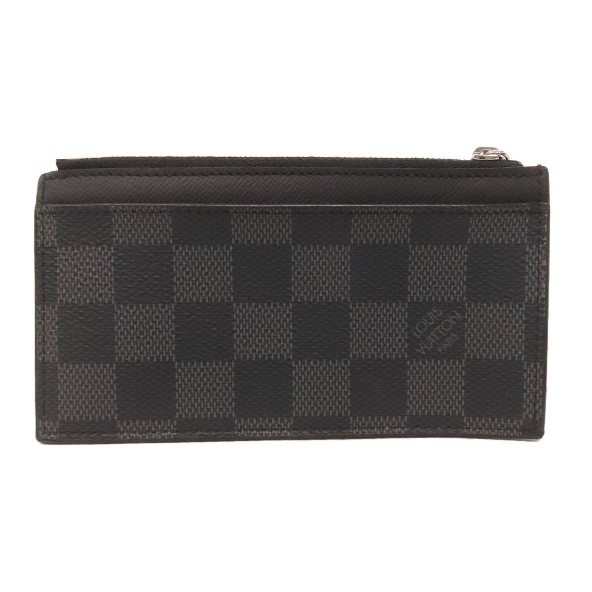 LOUIS VUITTON Coin case N64038 Damier canvas black Coin card holder