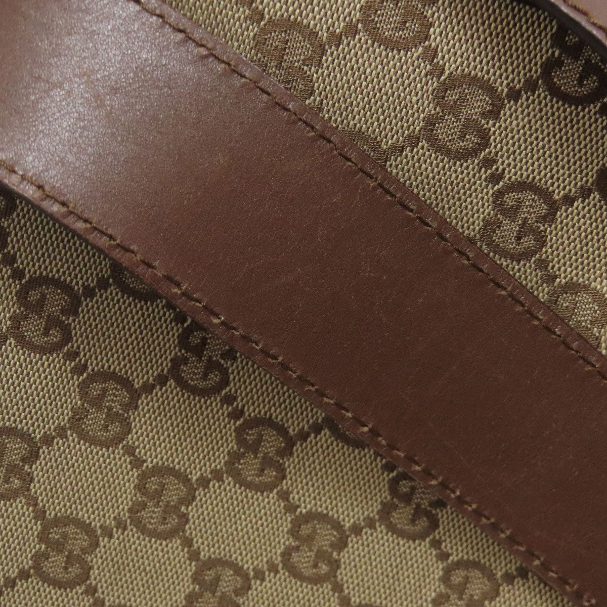 GUCCI Shoulder Bag 92562 canvas Brown Long Shoulder GG