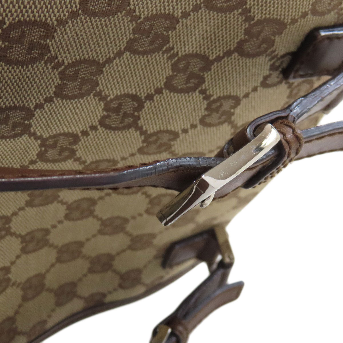 GUCCI Shoulder Bag 92562 canvas Brown Long Shoulder GG