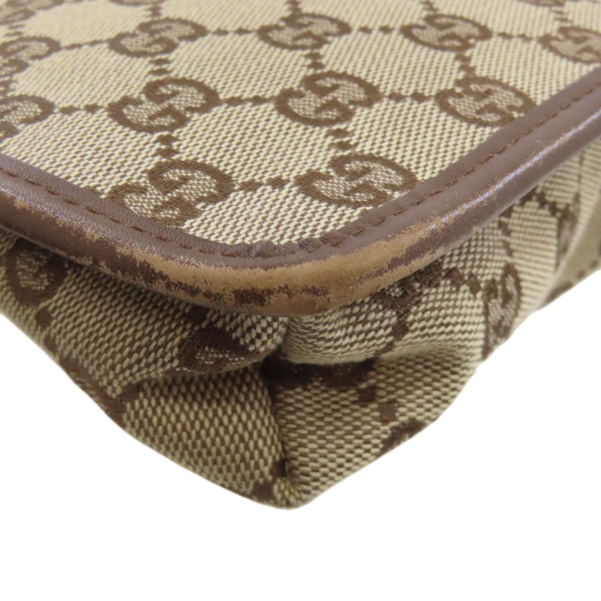 GUCCI Shoulder Bag 92562 canvas Brown Long Shoulder GG