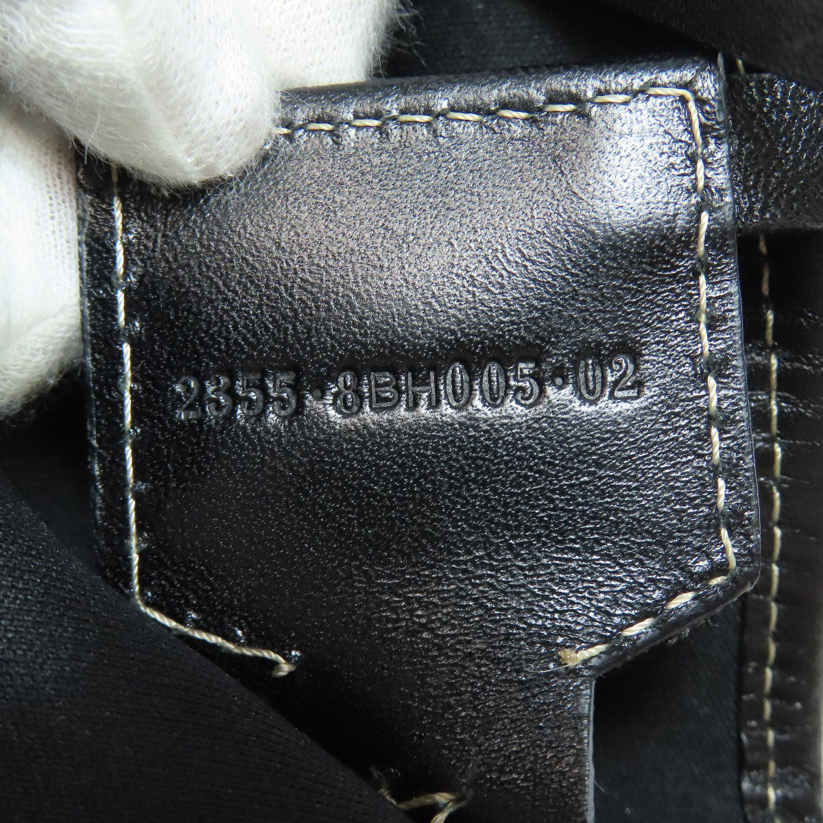 FENDI Tote Bag canvas black Zucca Pattern