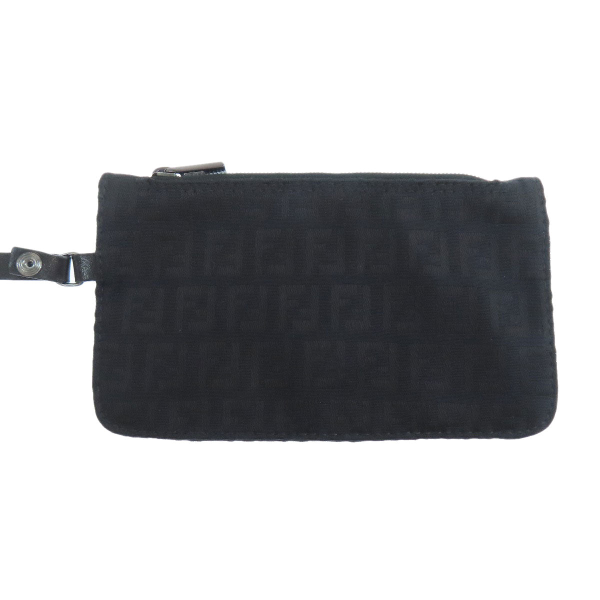 FENDI Tote Bag canvas black Zucca Pattern