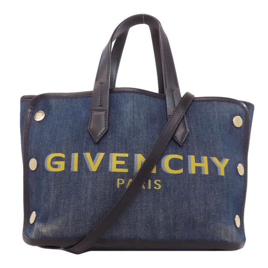 Givenchy Handbag denim blue logo