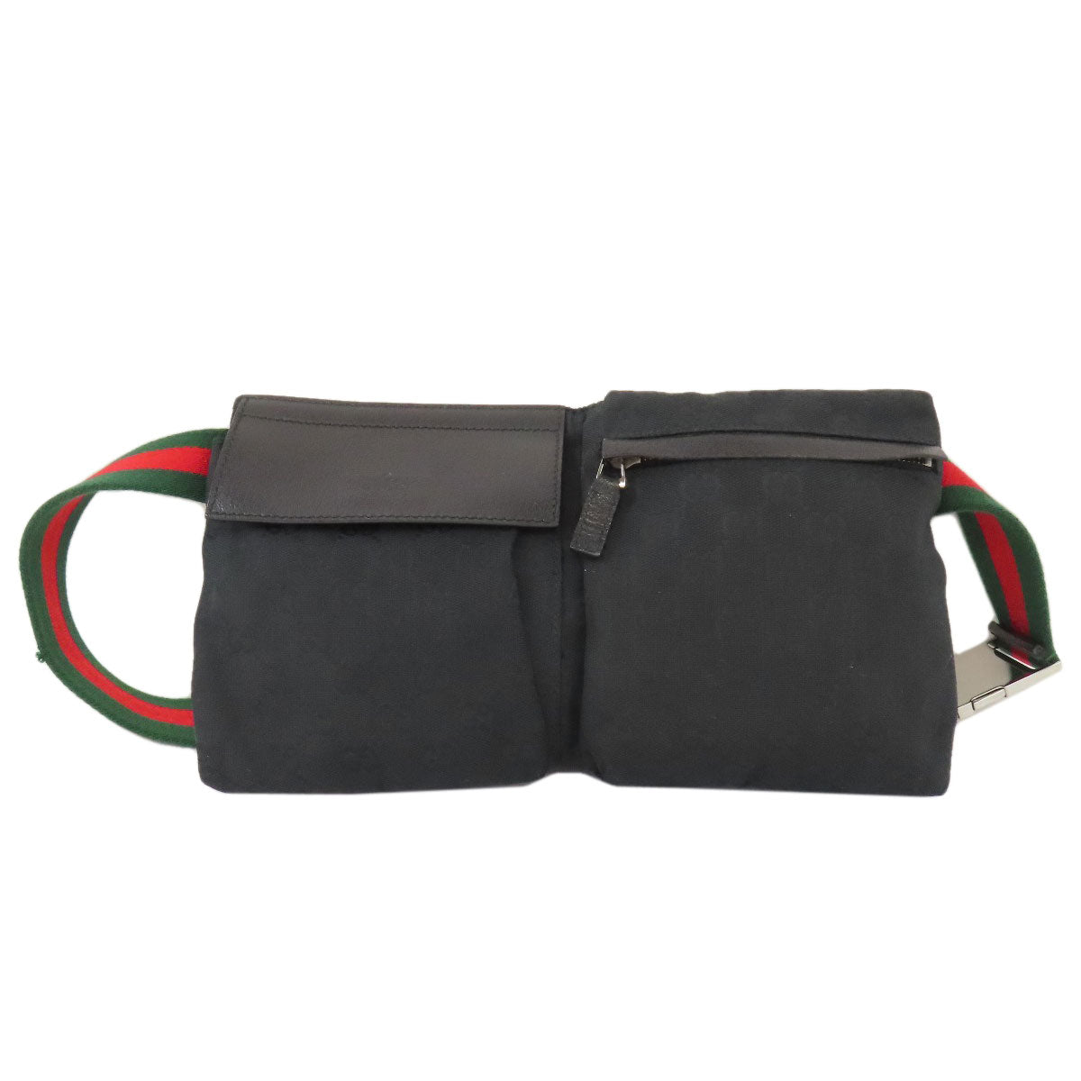 GUCCI Hip bag 28566 canvas black GG