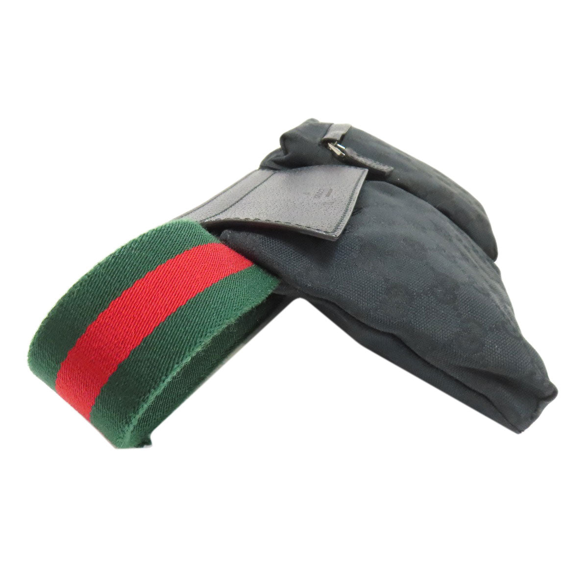 GUCCI Hip bag 28566 canvas black GG