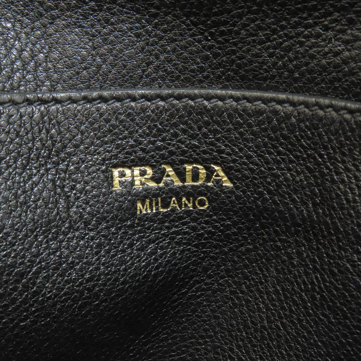 PRADA Shoulder Bag 1BD163 Calfskin black logo