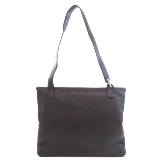 LOEWE Shoulder Bag leather black logo