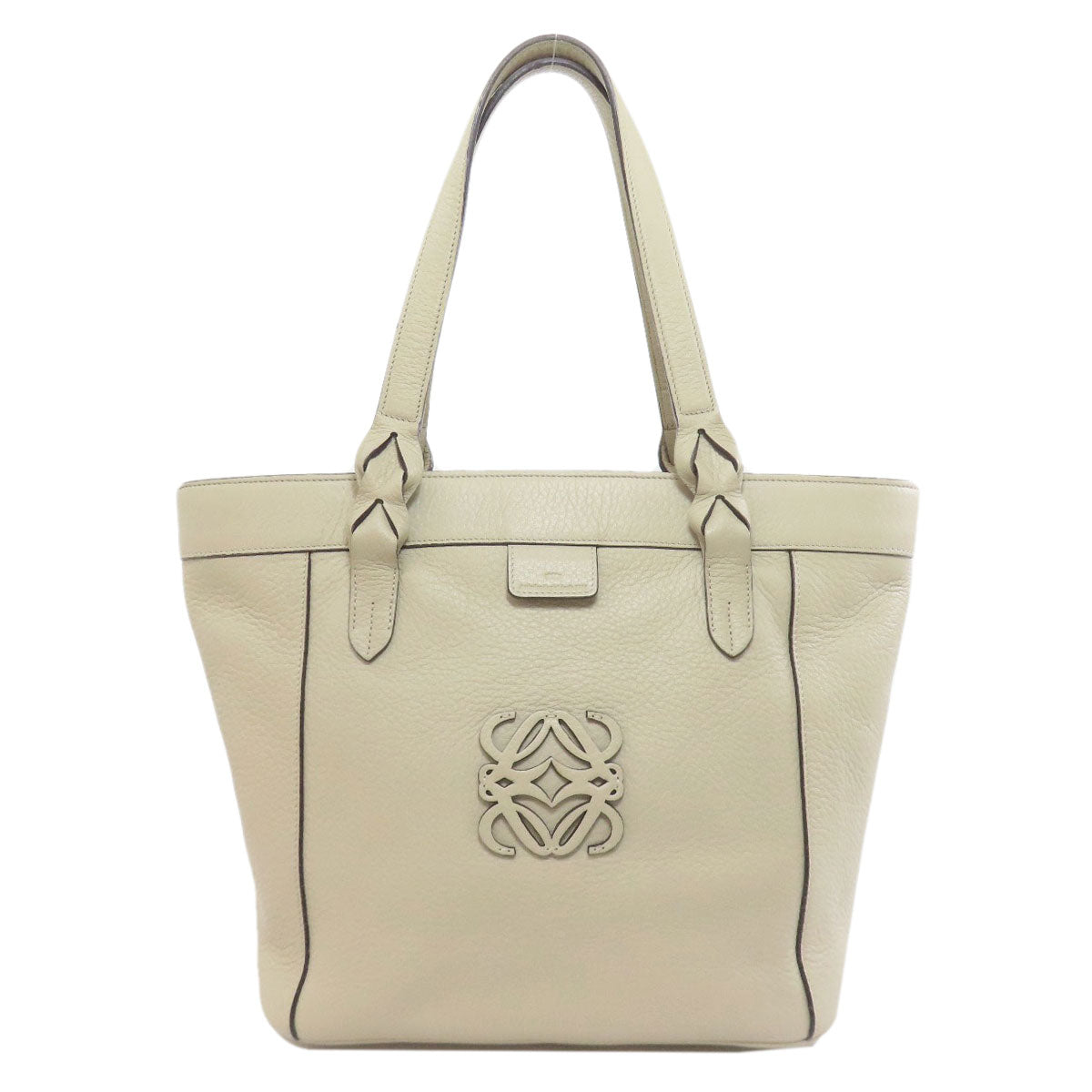 LOEWE Tote Bag Calfskin white anagram