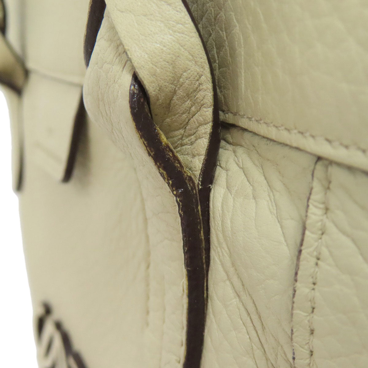 LOEWE Tote Bag Calfskin white anagram