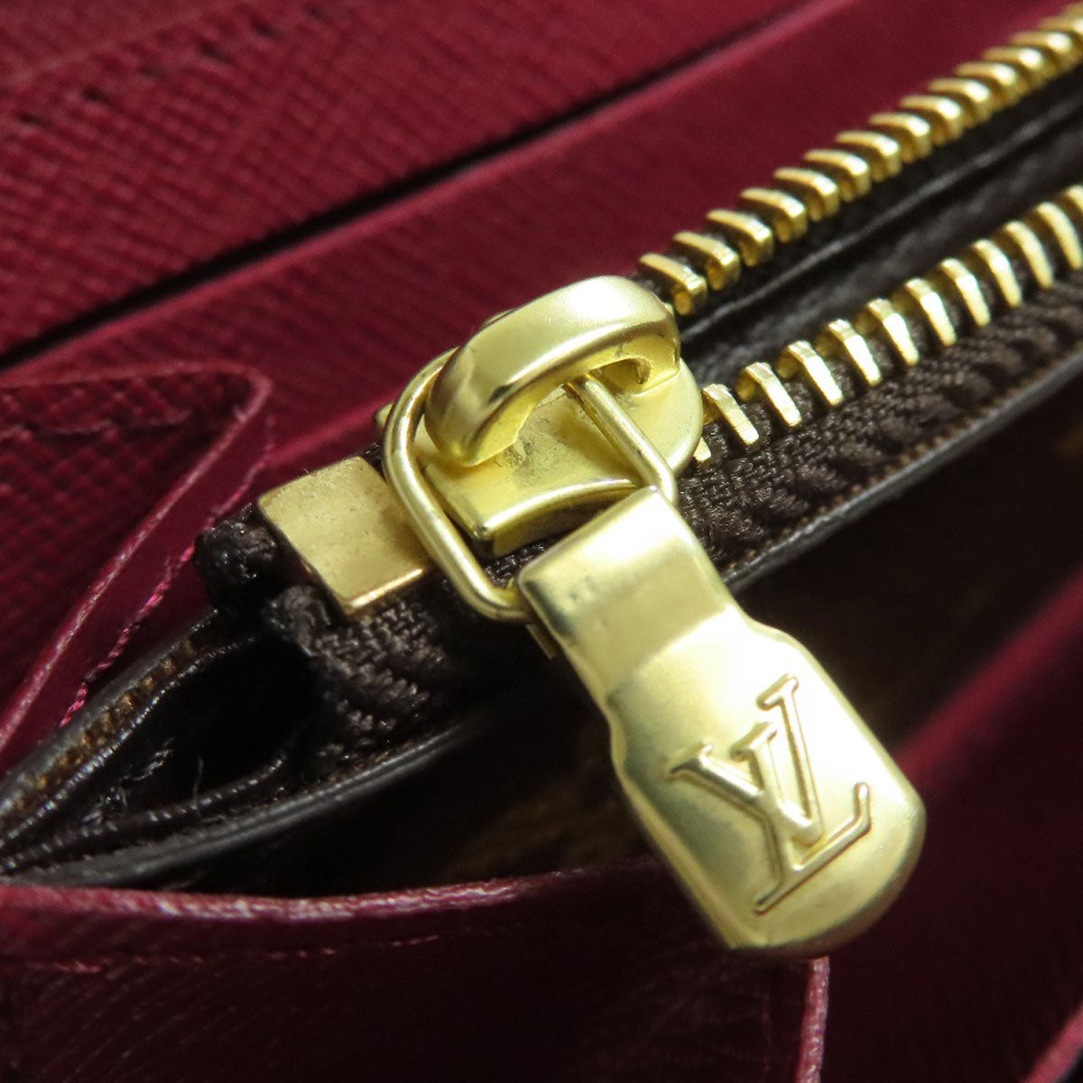 LOUIS VUITTON Long Wallet Purse M60742 Monogram canvas Brown Portefeuille Clemence