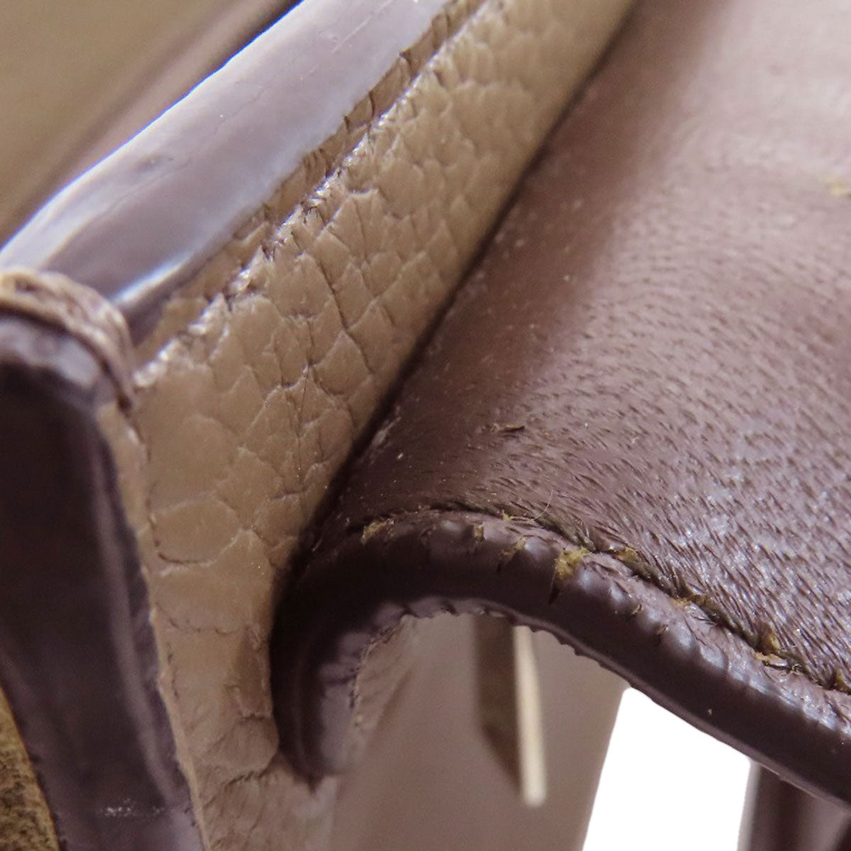 CELINE Handbag leather Brown Trapeze 2WAY