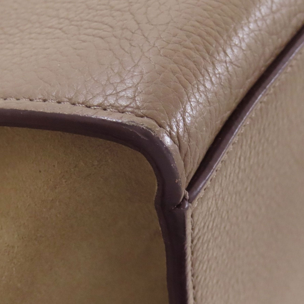 CELINE Handbag leather Brown Trapeze 2WAY