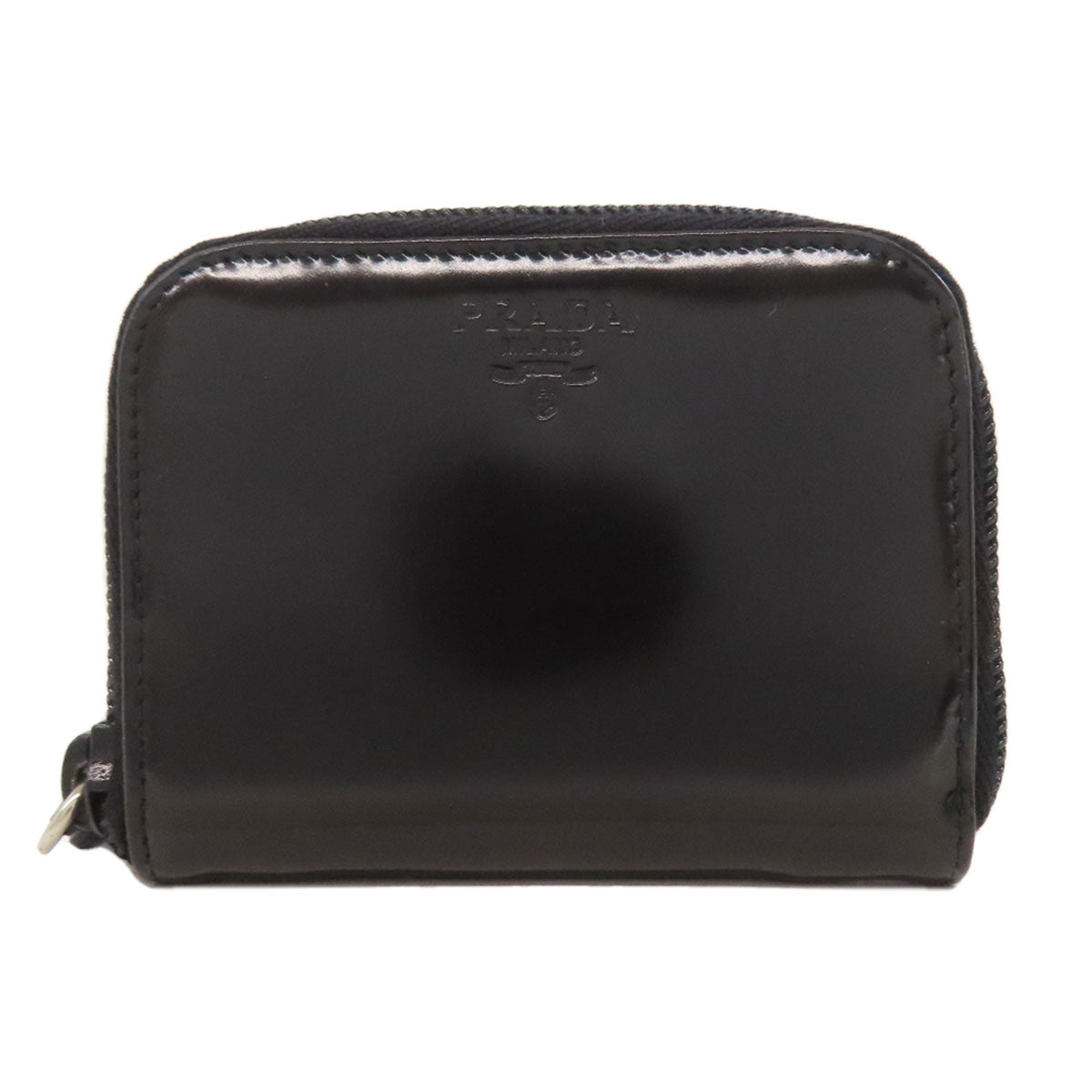 PRADA Coin case M268 leather black logo