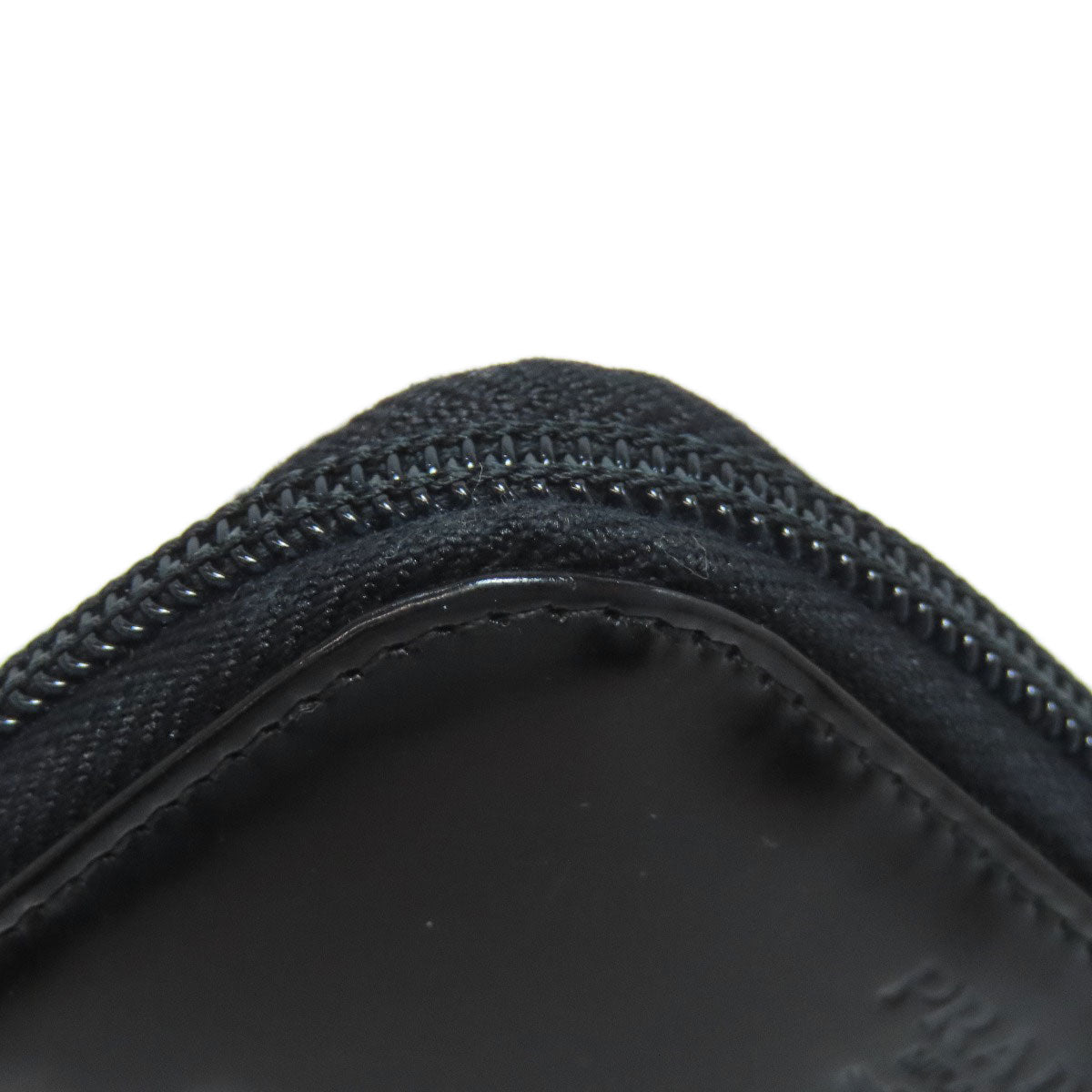 PRADA Coin case M268 leather black logo