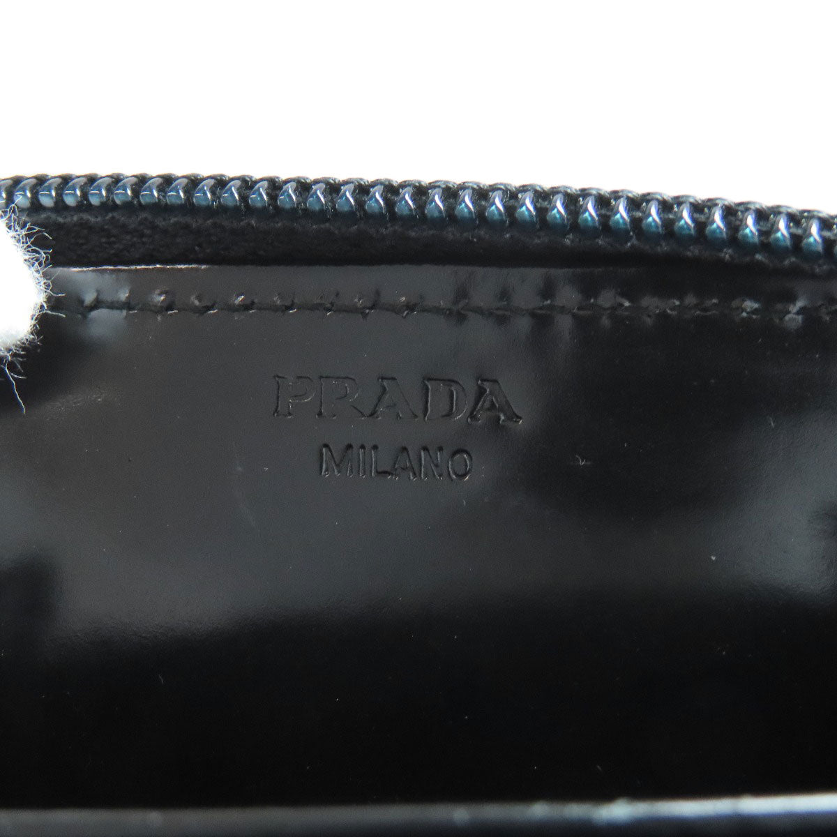 PRADA Coin case M268 leather black logo