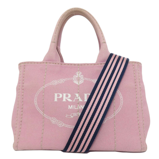 PRADA Handbag 1BG439 canvas pink Canapa mini 2 WAY