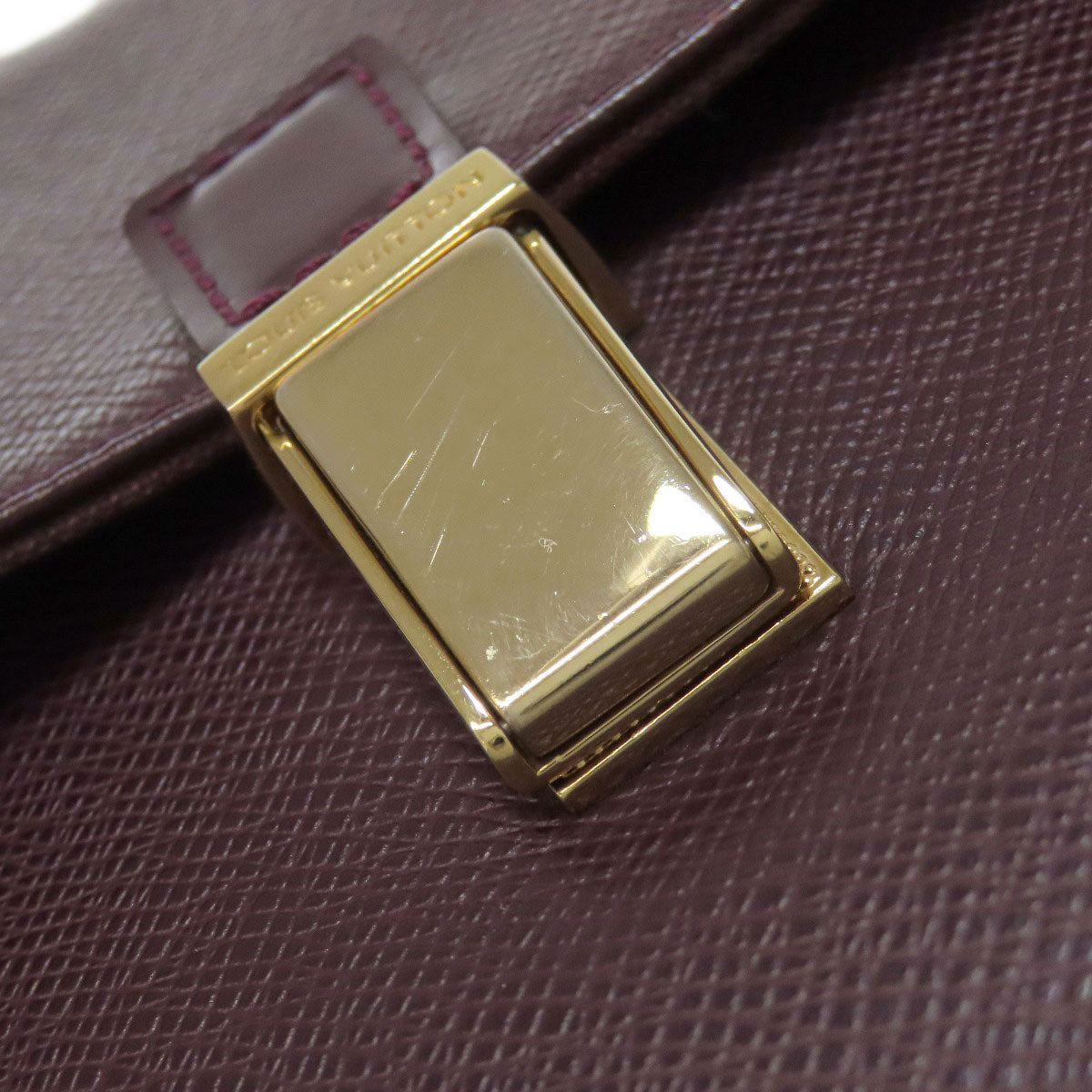 LOUIS VUITTON Shoulder Bag M30826 Taiga Leather Brown Yaranga