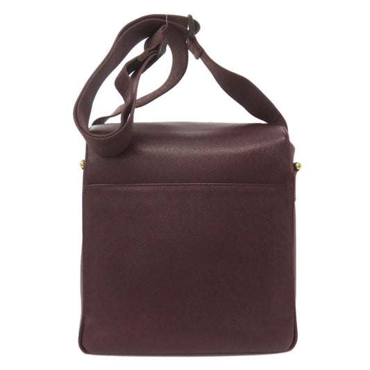 LOUIS VUITTON Shoulder Bag M30826 Taiga Leather Brown Yaranga