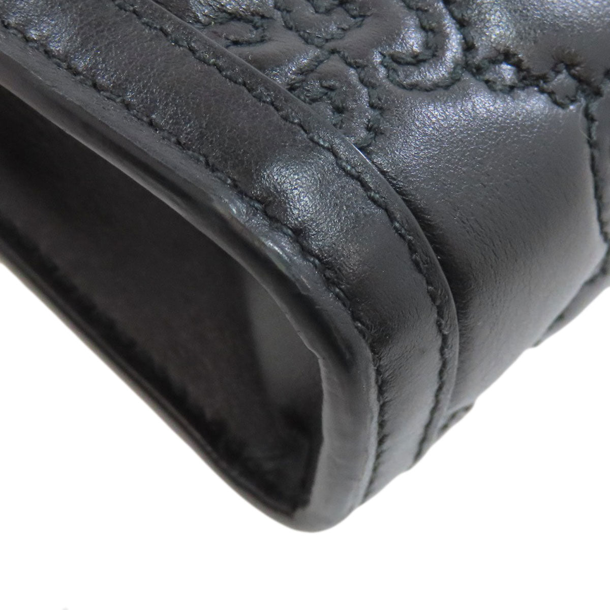 GUCCI Shoulder Bag 723776 Calfskin black GG Matelasse Mini Top Handle 2-Way Bag