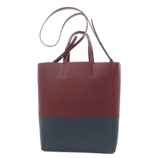 CELINE Tote Bag Calfskin Red Vertical Cabas 2WAY