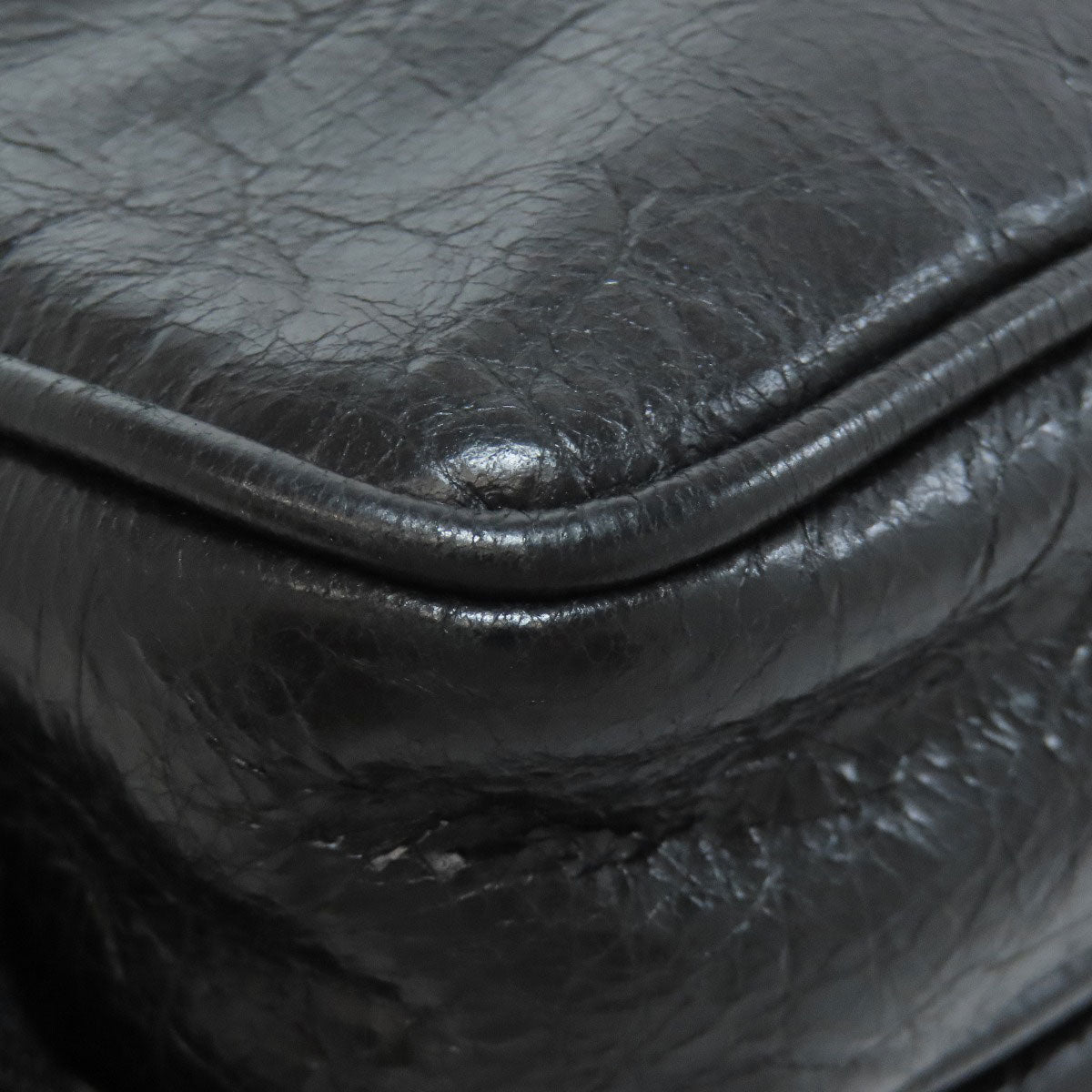 GUCCI Shoulder Bag 574760 leather black Messenger bag with logo