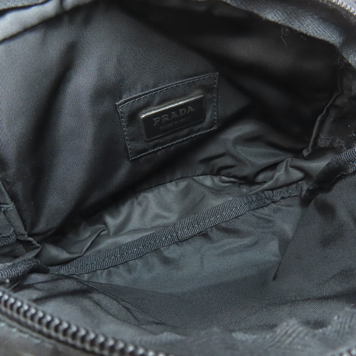 PRADA Sling bag Nylon black logoMetal