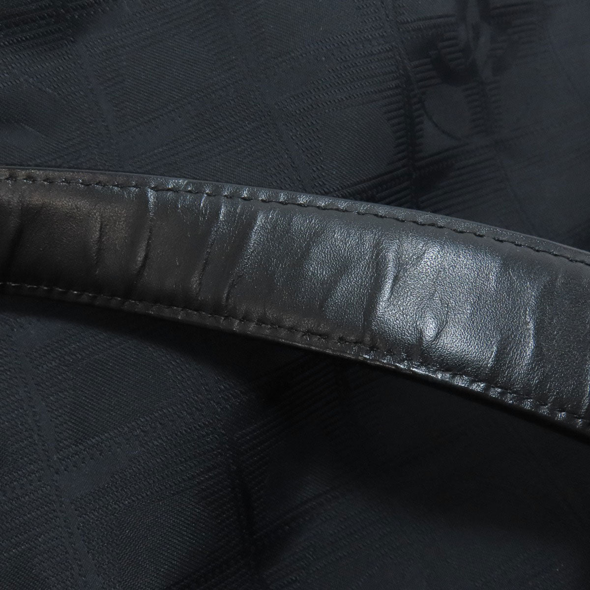 CHANEL Tote Bag Nylon jacquard black New Travel Line MM