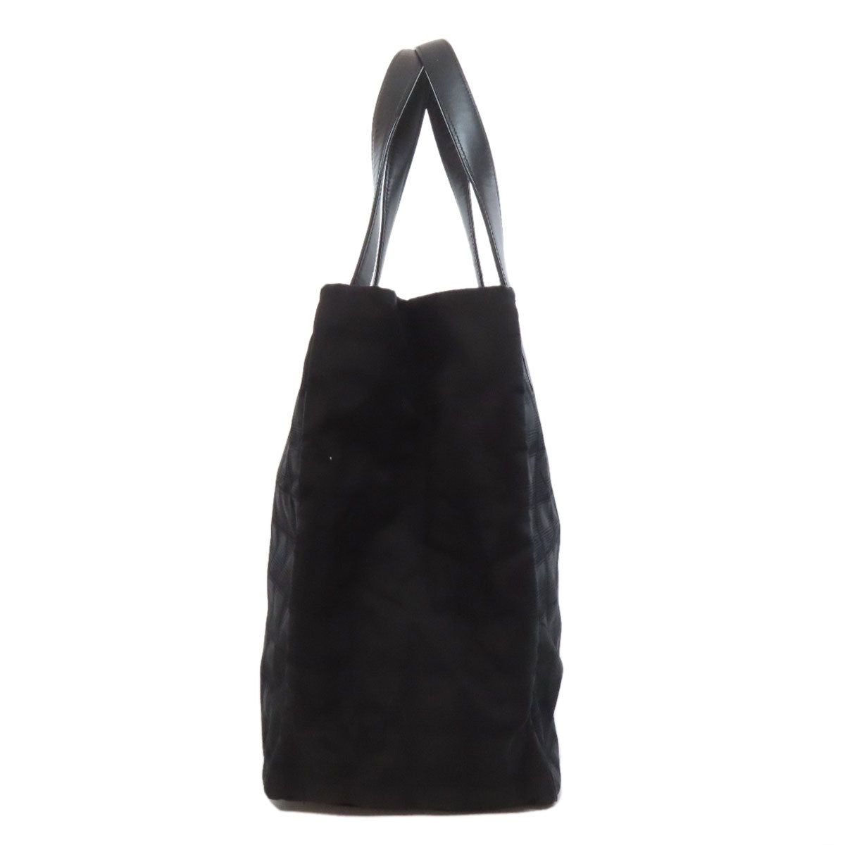 CHANEL Tote Bag Nylon jacquard black New Travel Line MM