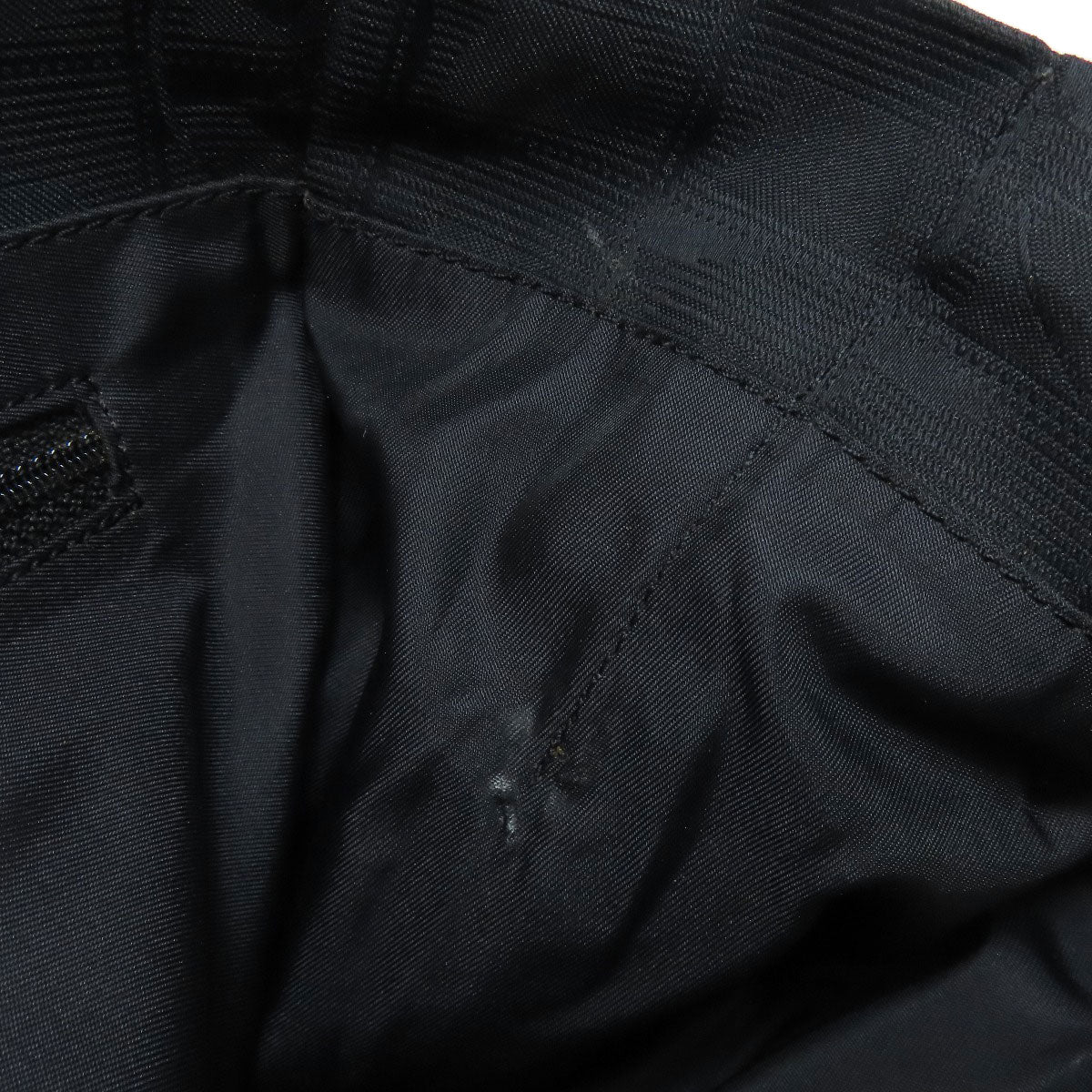 CHANEL Tote Bag Nylon jacquard black New Travel Line MM