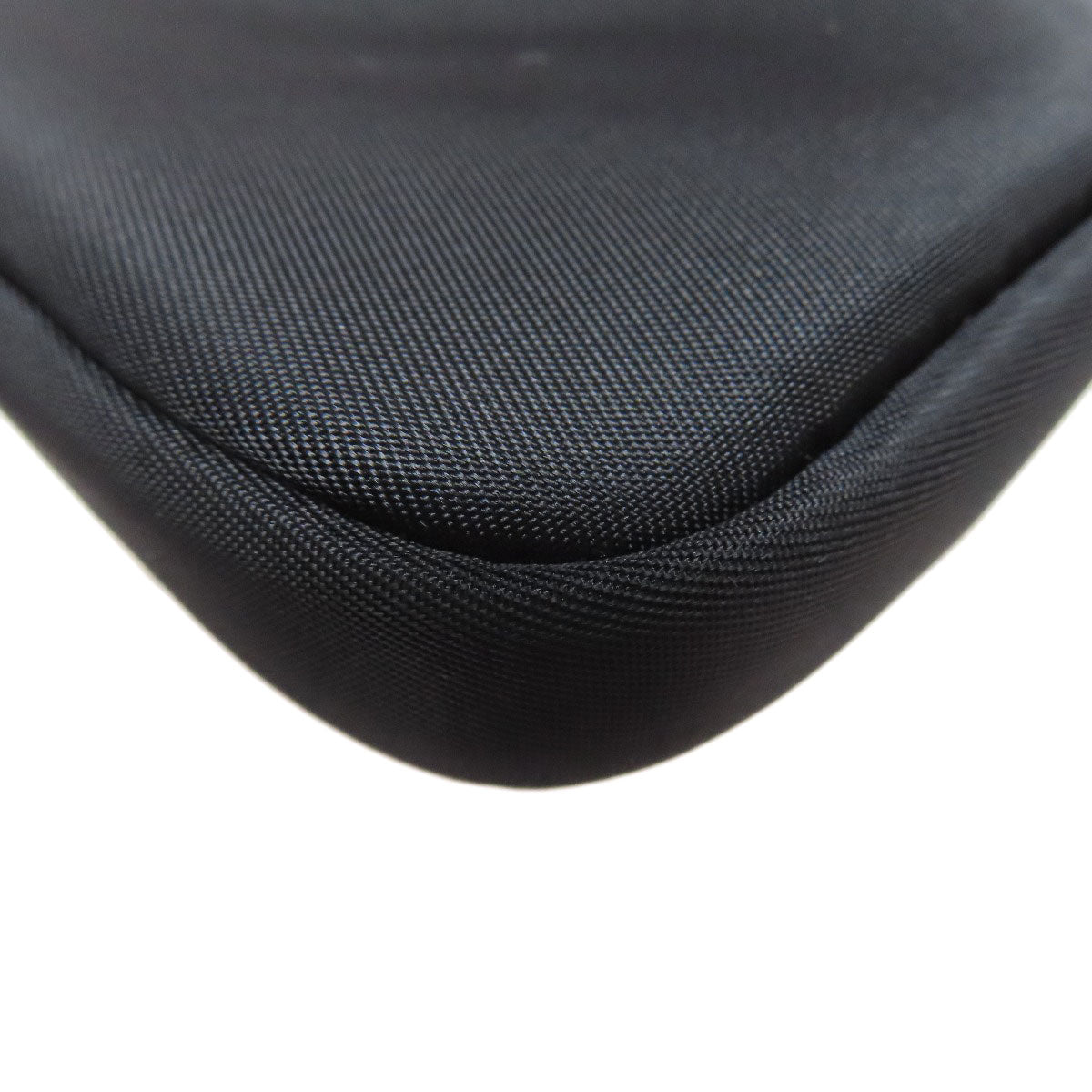 PRADA Accessory pouch Nylon black Logo Metal Mini Pouch RE NYLON