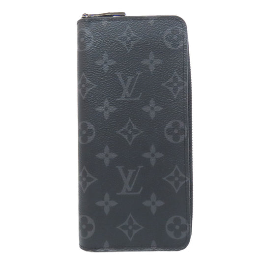 LOUIS VUITTON Long Wallet Purse M62295 Monogram Eclipse black Zippy wallet ã» Vertical