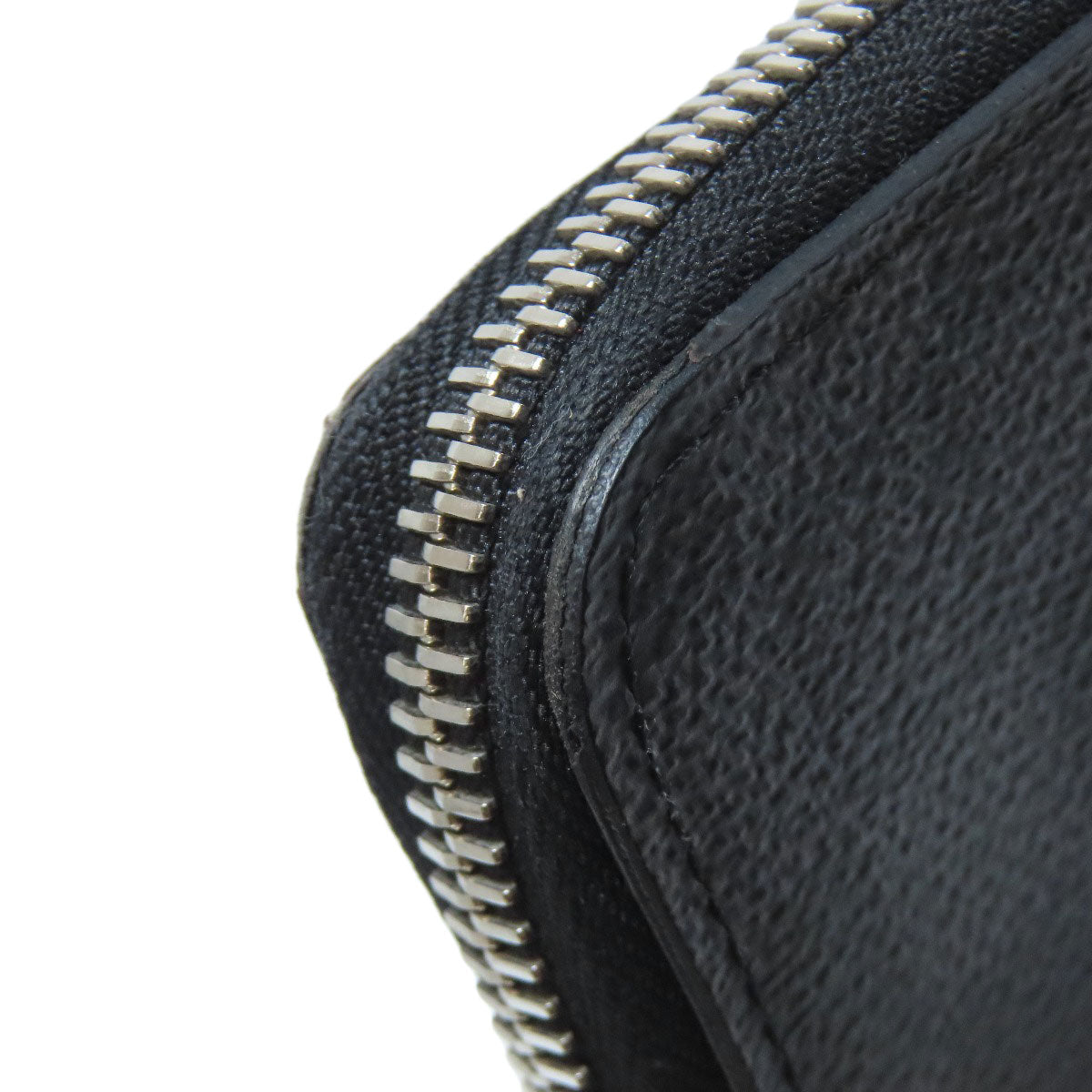 LOUIS VUITTON Long Wallet Purse Damier canvas black Zippy wallet ã» Vertical