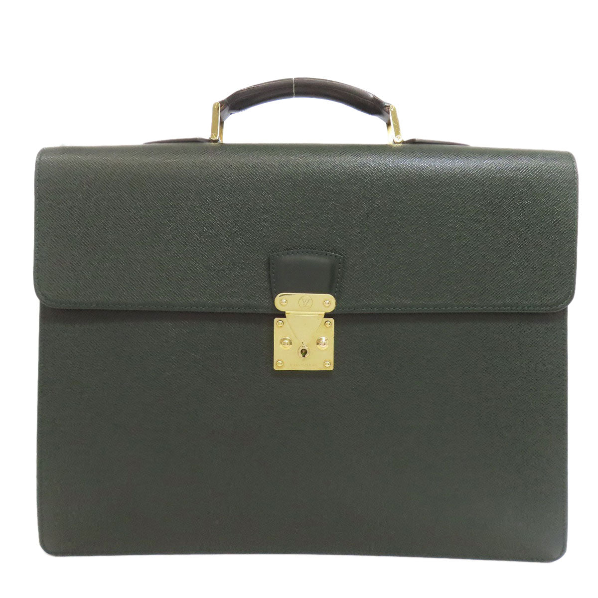 LOUIS VUITTON Business bag M30034 Taiga Leather green Moscova