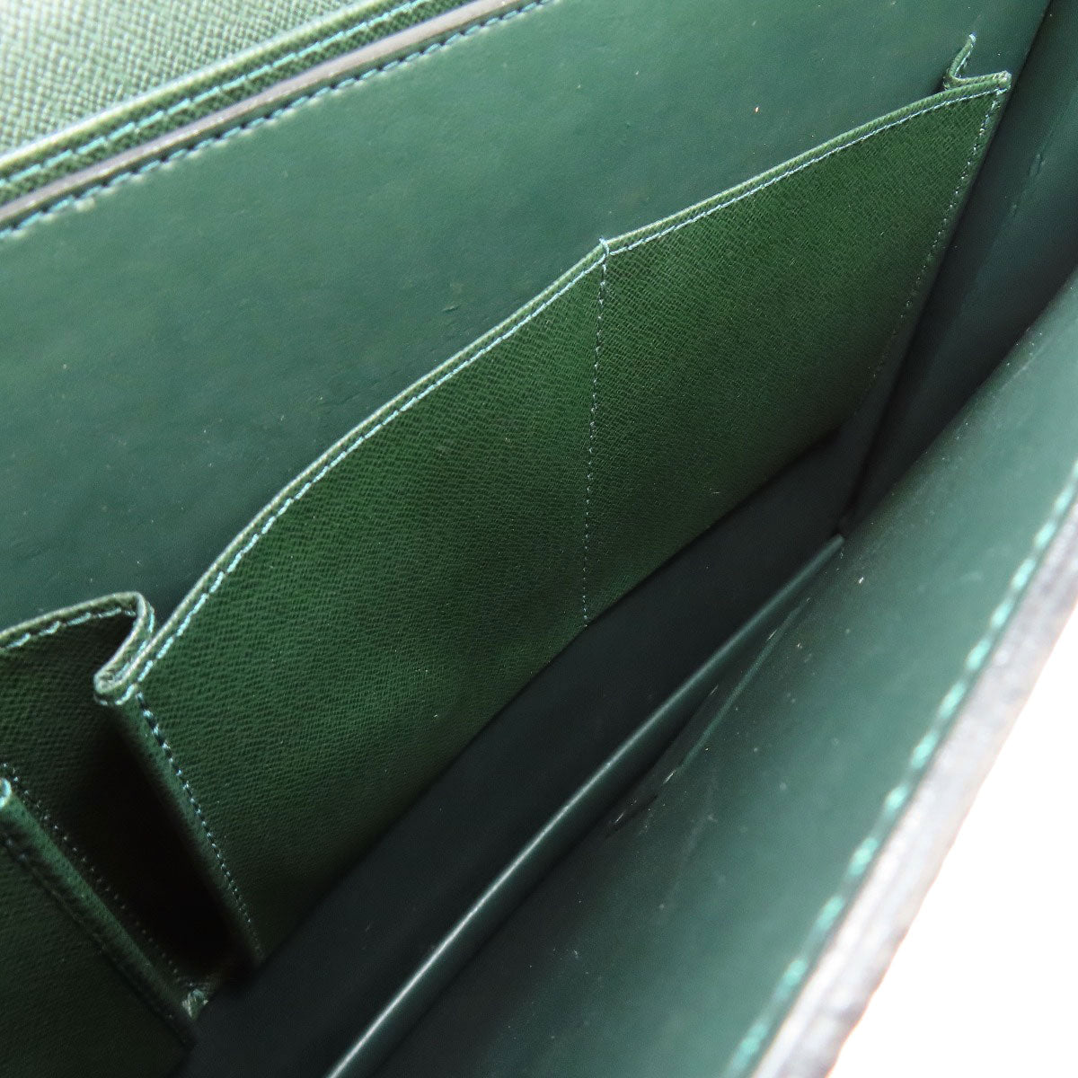 LOUIS VUITTON Business bag M30034 Taiga Leather green Moscova