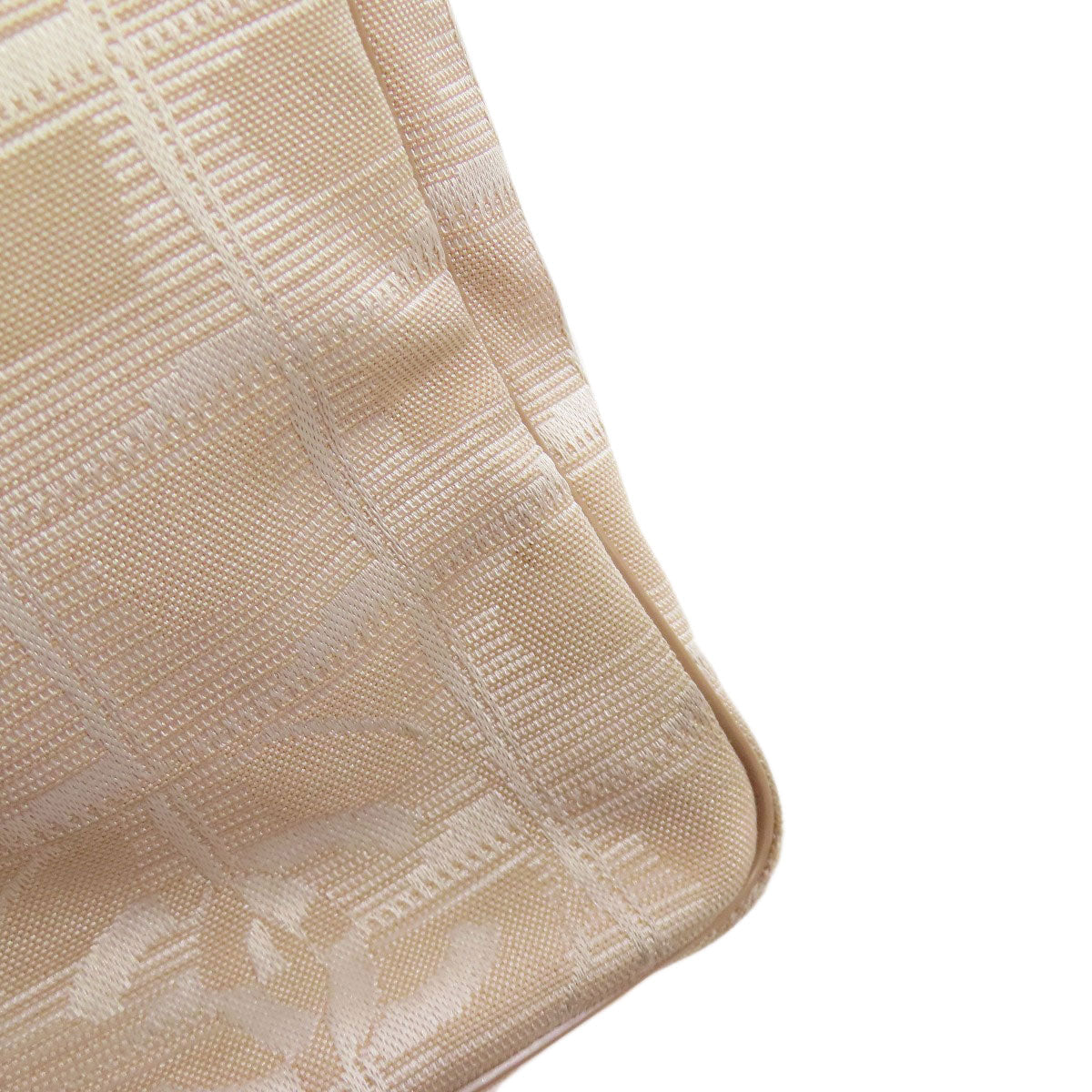 CHANEL Tote Bag Nylon jacquard beige New travel line