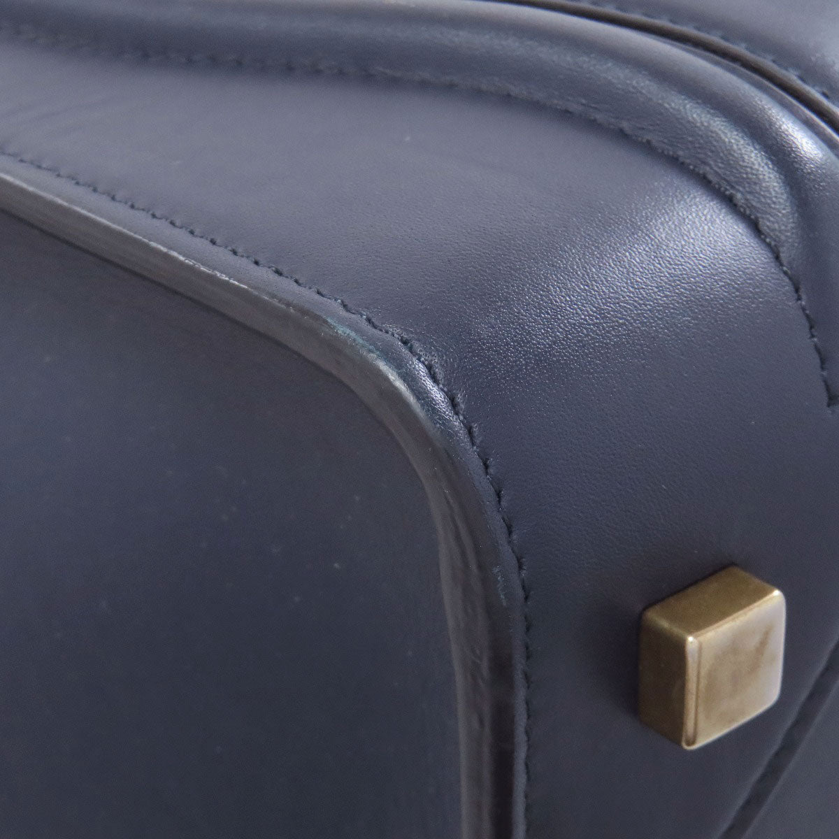 CELINE Tote Bag Calfskin Navy Luggage medium