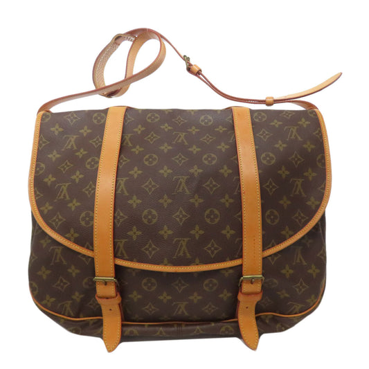 LOUIS VUITTON Shoulder Bag M42252 Monogram canvas Brown Saumur43 LL