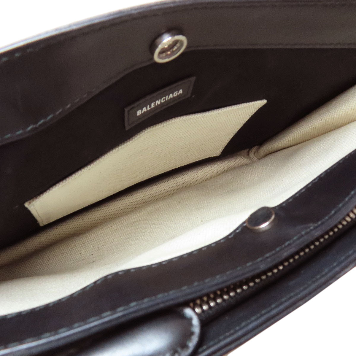 BALENCIAGA Shoulder Bag 339937 canvas white logo