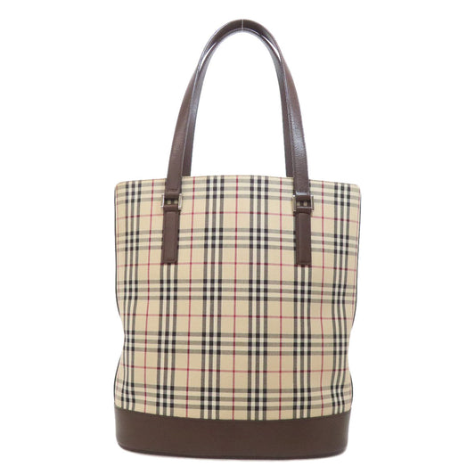 BURBERRY Tote Bag canvas Brown Nova Check